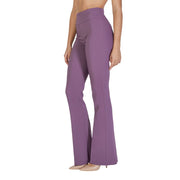 Sandro Ferrone Purple Polyester Flared Pants