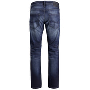 Jack Jones Blue Cotton Relaxed Fit Jeans