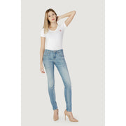 Guess Blue Cotton Skinny Jeans