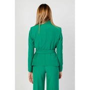 Sandro Ferrone Green Polyester Blazer