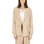 Sandro Ferrone Beige Polyester Blazer