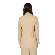 Sandro Ferrone Beige Polyester Blazer