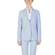 Sandro Ferrone Blue Polyester Blazer