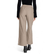 Jacqueline De Yong Brown Cotton Casual Pants