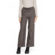 Only Gray Polyester Casual Pants