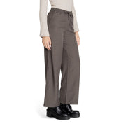 Only Gray Polyester Casual Pants