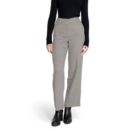 Only Black Polyester Flared Pants