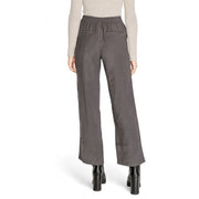 Jacqueline De Yong Gray Viscose Casual Pants