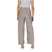 Only Beige Cotton Casual Pants