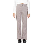 Only Beige Polyester Flared Pants