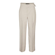 Vero Moda Gray Polyester Casual Pants