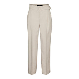 Vero Moda Gray Polyester Casual Pants