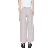 Jacqueline De Yong Gray Viscose Casual Pants