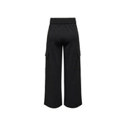 Jacqueline De Yong Black Polyester Casual Pants