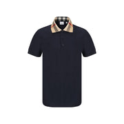 Burberry Blue Cotton Polo Shirt
