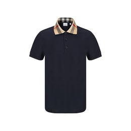 Burberry Blue Cotton Polo Shirt