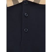 Burberry Blue Cotton Polo Shirt
