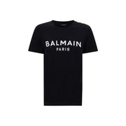 Balmain Black Cotton T-Shirt