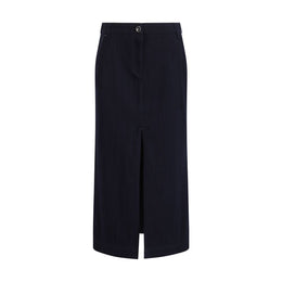 Giorgio Armani Blue Cotton Skirt