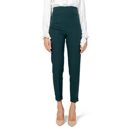 Sandro Ferrone Green Polyester Pants