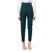 Sandro Ferrone Green Polyester Pants