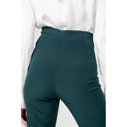 Sandro Ferrone Green Polyester Pants