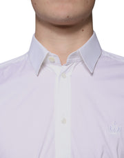 Dolce & Gabbana White Cotton Blend Formal MARTINI Shirt