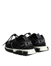 Dolce & Gabbana Black White Logo Sorrento Sneakers Shoes