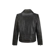 Golden Goose Brown Calf Leather Bos Taurus Biker Jacket