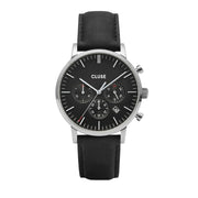 Cluse Black Leather Dress Watch