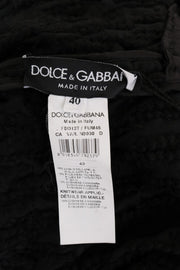 Dolce & Gabbana Black Fringes Wool Pullover Sweater