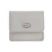 Dolce & Gabbana White Dauphine Leather Case Wallet