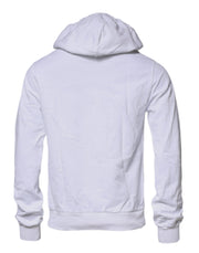 Dolce & Gabbana White Logo Hooded Pullover Sweatshirt Sweater