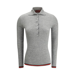 Gucci Gray Cashmere Top