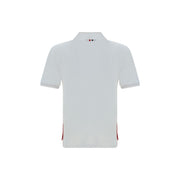 Thom Browne White Cotton Polo Shirt