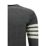 Thom Browne Gray Fleece Wool Sweatshirt