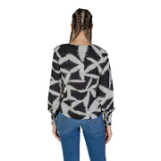 Jacqueline De Yong Black Recycled Polyester Blouse