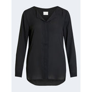 Vila Clothes Black Polyester Blouse