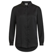 Vila Clothes Black Polyester Blouse