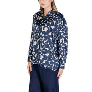 ICHI Blue Polyester Blouse