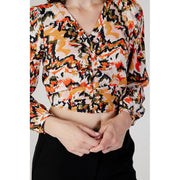 Only Orange Polyester Blouse