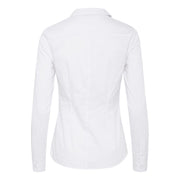 ICHI White Cotton Blouse