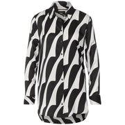 Street One Black And White Viscose Blouse