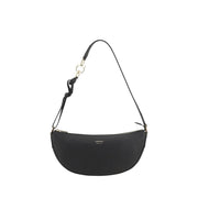 Ferragamo Black Calf Leather Bos Taurus Shoulder Bag