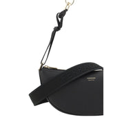 Ferragamo Black Calf Leather Bos Taurus Shoulder Bag