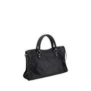 Balenciaga Black Lamb Ovis Aries Aries Shoulder Bag