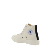 Comme Des Garçons Play x Converse White Rubber High Top Sneakers