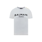Balmain White Cotton T-Shirt