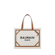 Balmain Beige Cotton Shoulder Bag