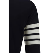 Thom Browne Blue Fleece Wool Sweatshirt
